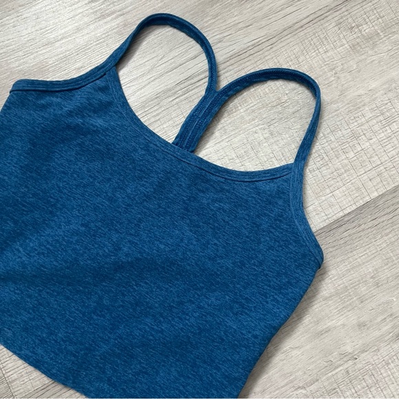 BEYOND YOGA Spacedye Slim Racerback Cropped Tank XS Blue - Picture 7 of 13